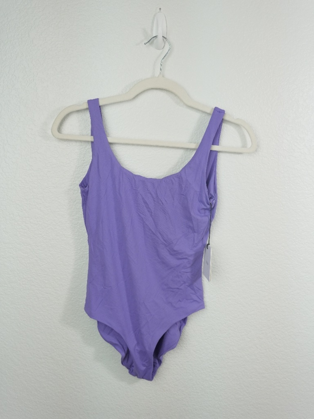 Onia Kelly One Piece Swimsuit Women Size XS Purple Low Scoop Back NWT $150